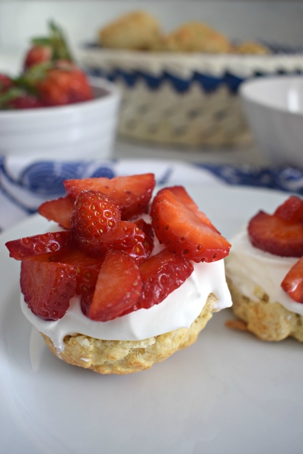 Strawberry Cream Scones Julia S Cuisine