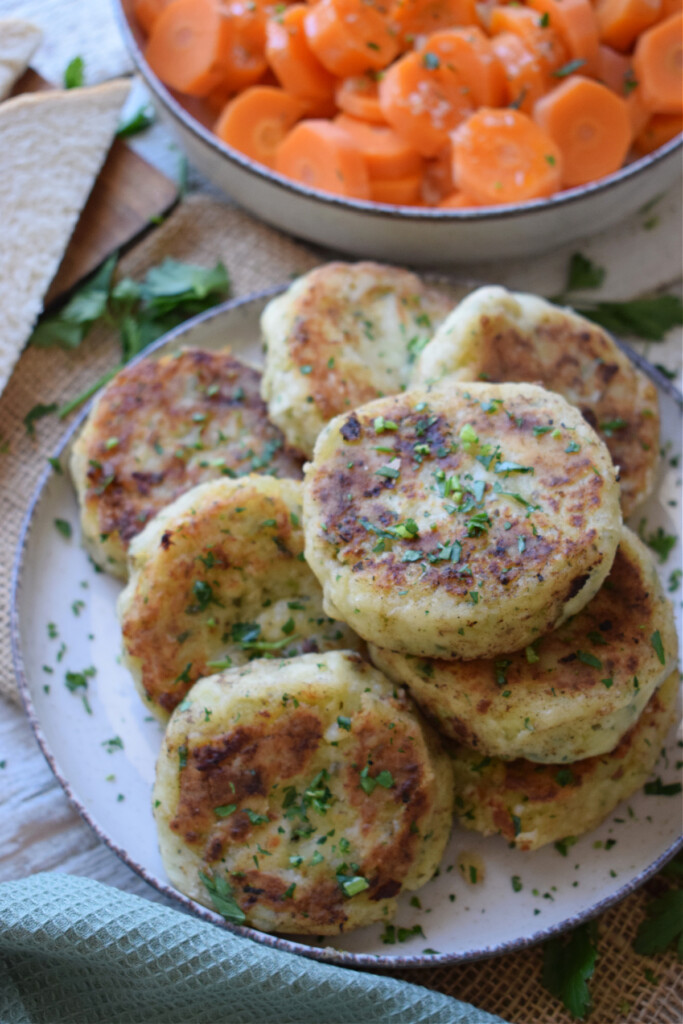 Cod Cakes with carrots.