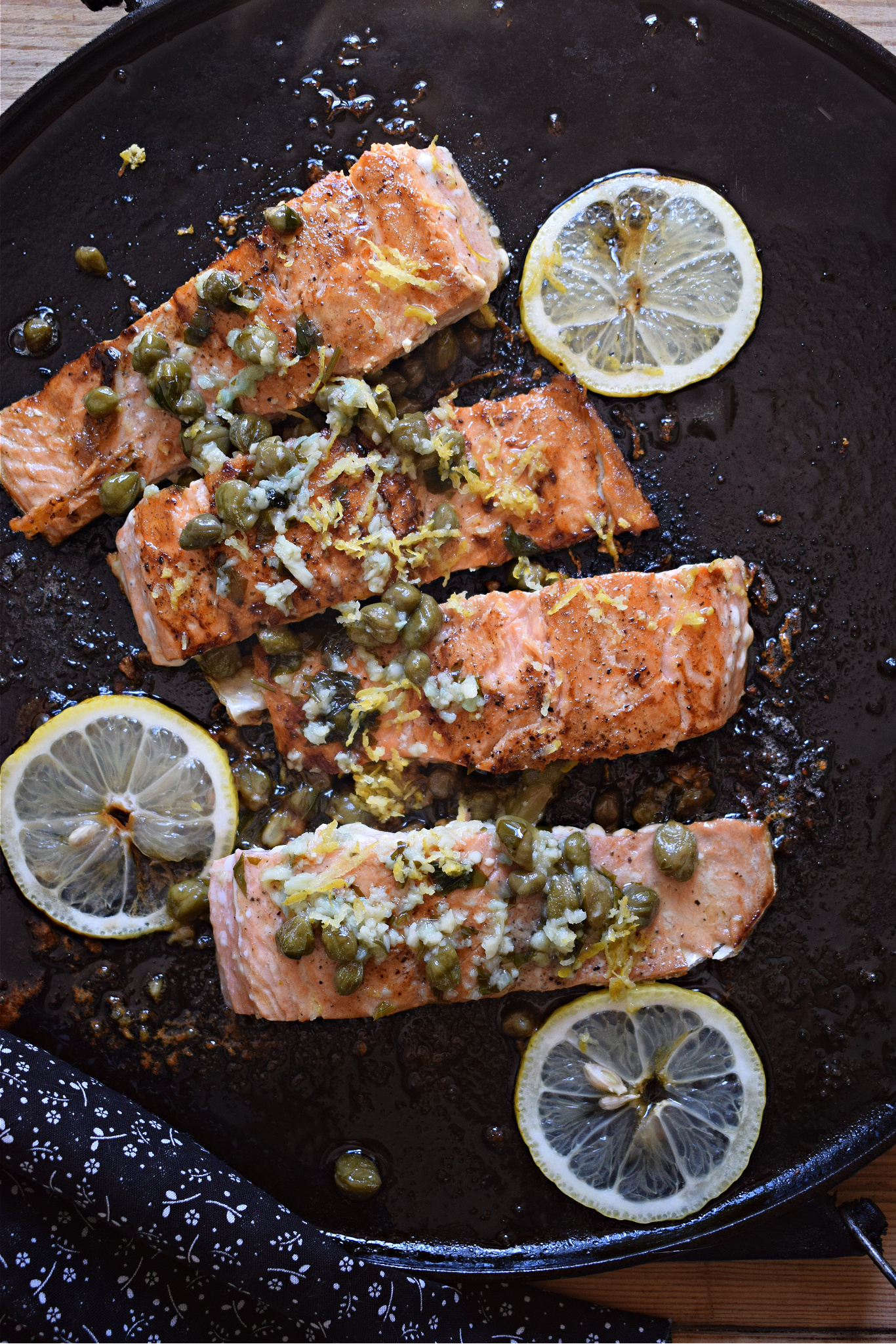 Zesty pan Seared Salmon - Julia's Cuisine