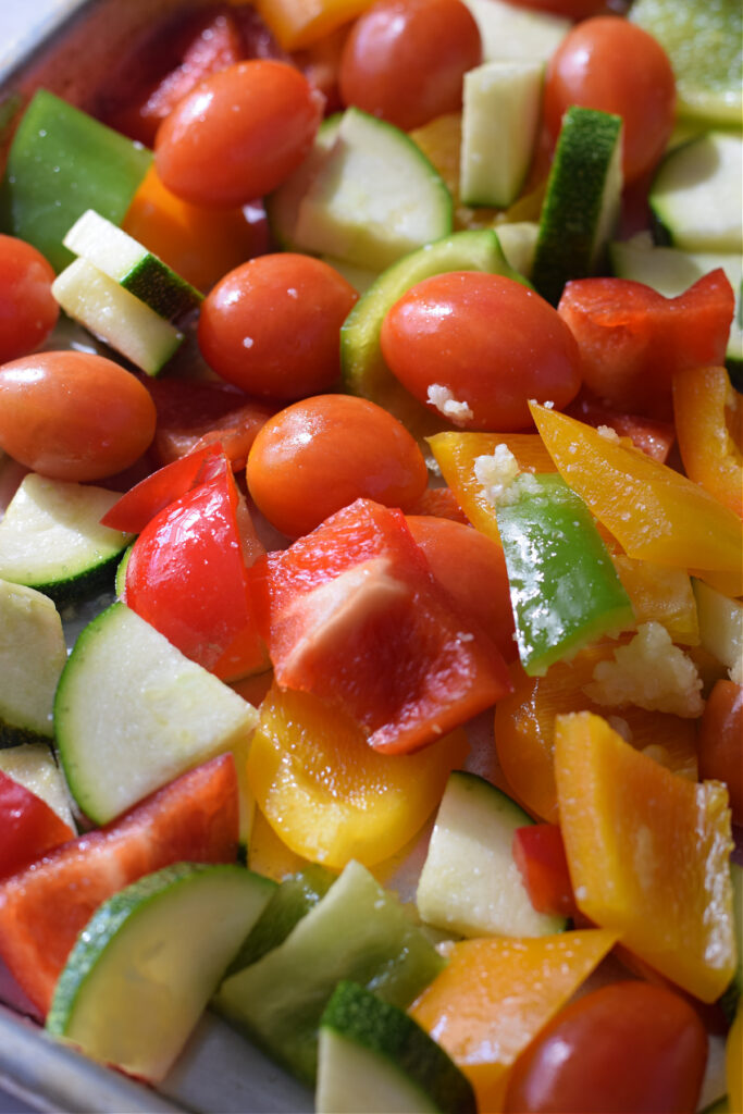 Ready to roast vegetables.