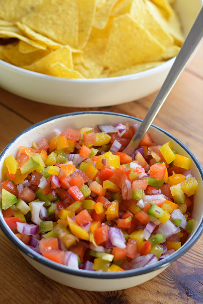 Nacho topping in a bowl.