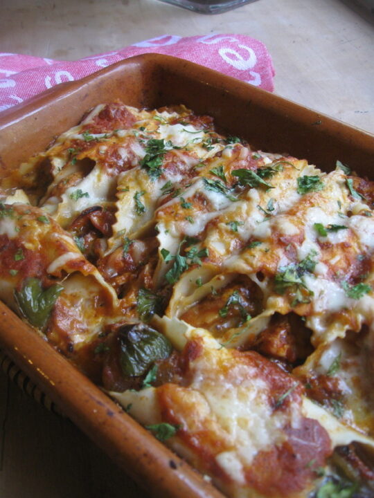 Roasted Pepper & Caramelized Onion Cannelloni - Julia's Cuisine