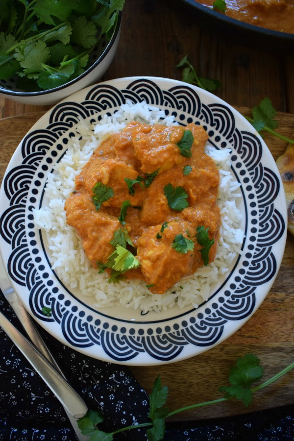 Chicken Tikka Masala on a plate