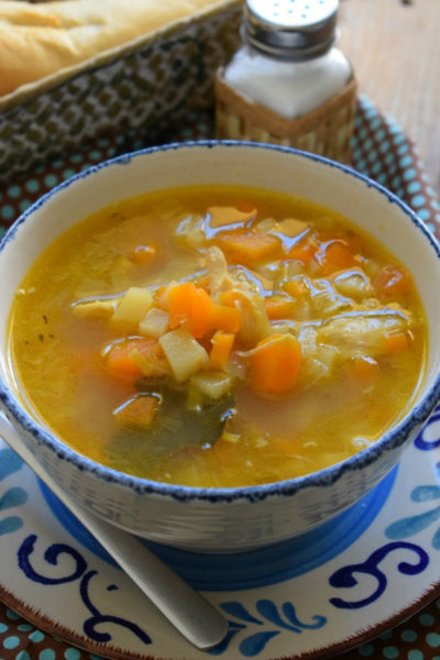 Leftover Chicken & Vegetable Soup - Julia's Cuisine