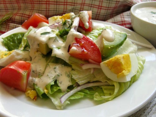Chopped Salad with a Dill Dressing