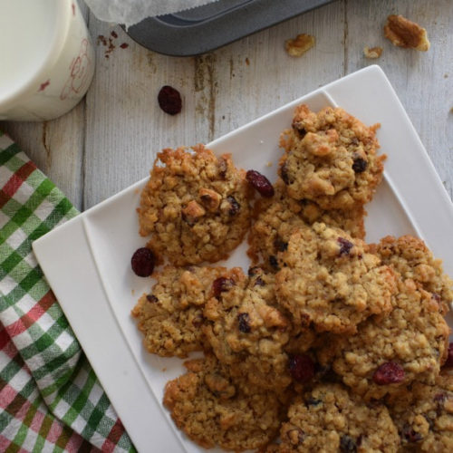 Cranberry Walnut Oatmeal Cookies Julias Cuisine 7938