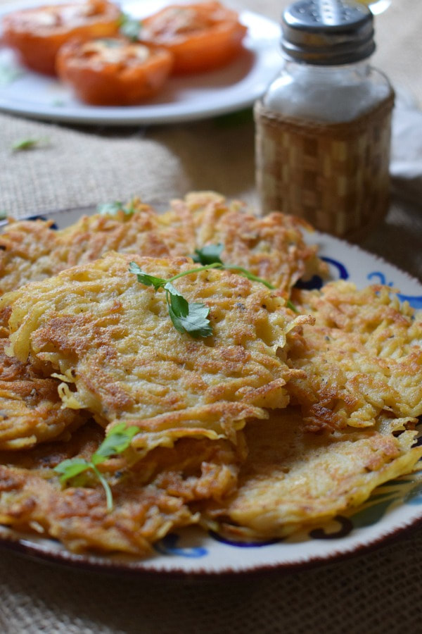 close up of hash browns