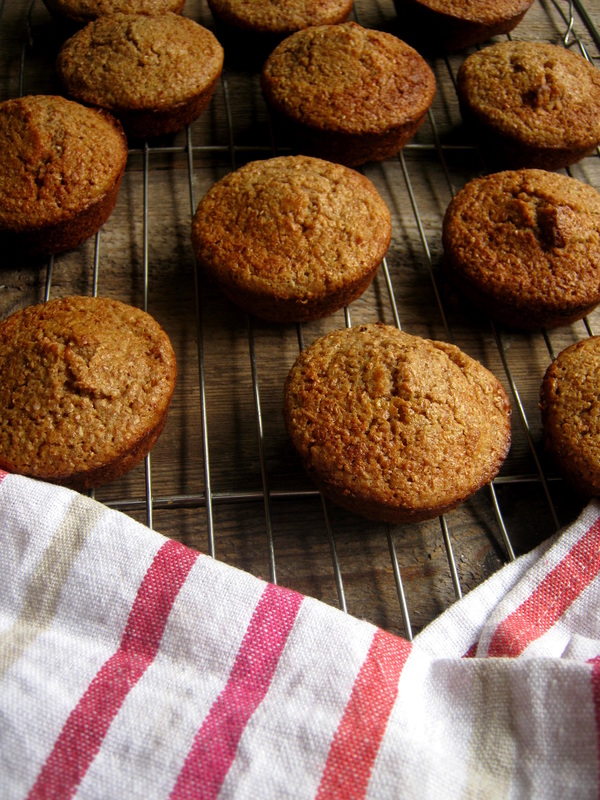 honey bran muffins on a cooling rack