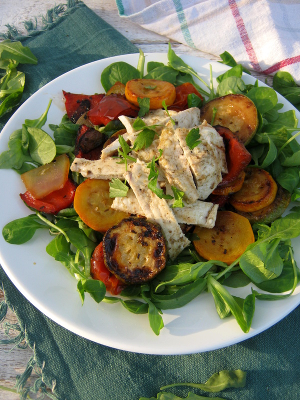 mediterranean salad on a plate