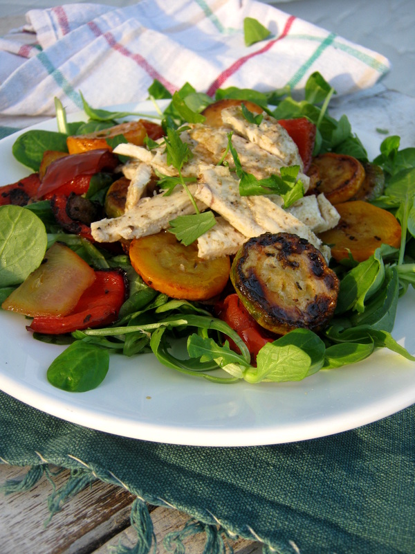 close up of the mediterranean salad
