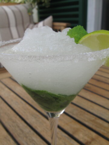 mojito in a cocktail glass