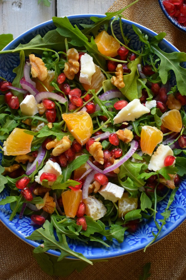 Close up of the Pomegranate and Citrus Salad