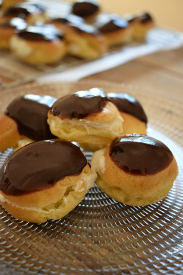 Profiteroles:  A Step-by-Step Guide close up on a plate