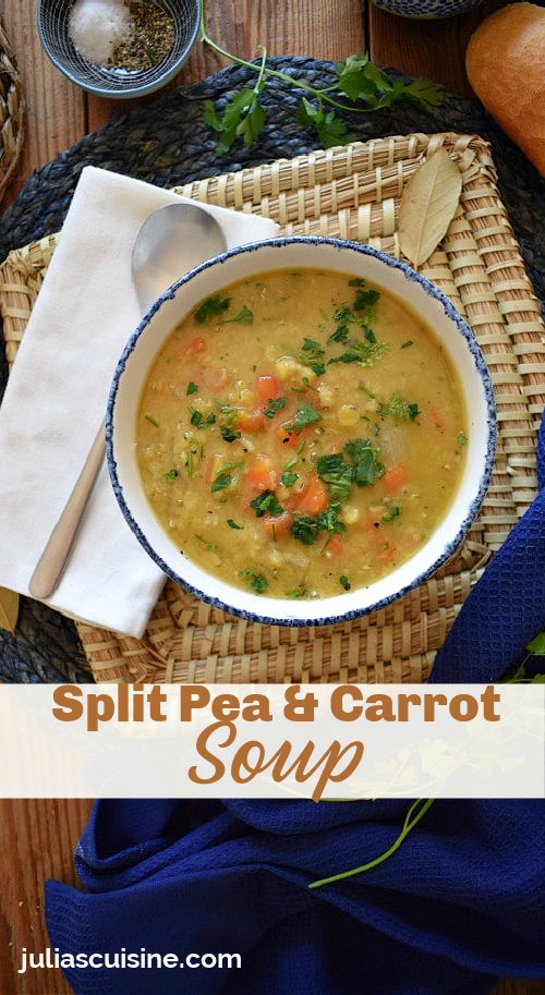 Pea and Carrot Soup - The Forked Spoon