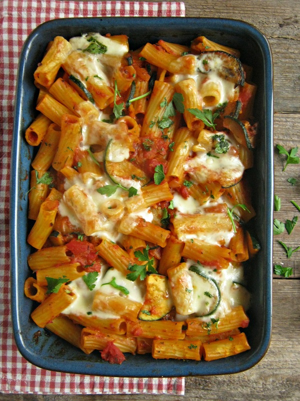 Tomato & Zucchini Oven Baked Pasta - Julia's Cuisine