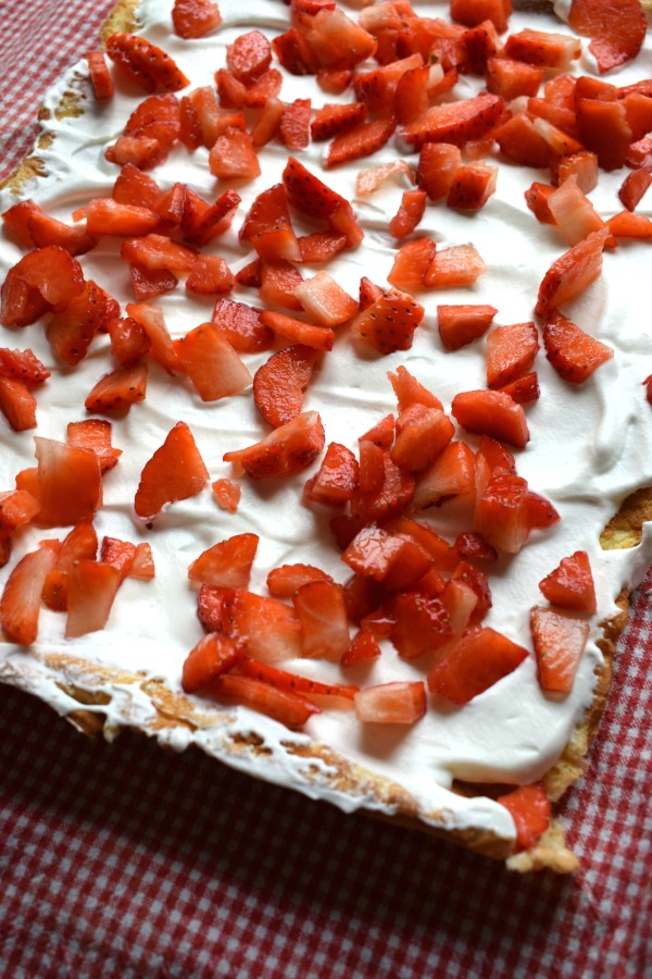 Making the Strawberry & Cream Swiss Roll Cake image
