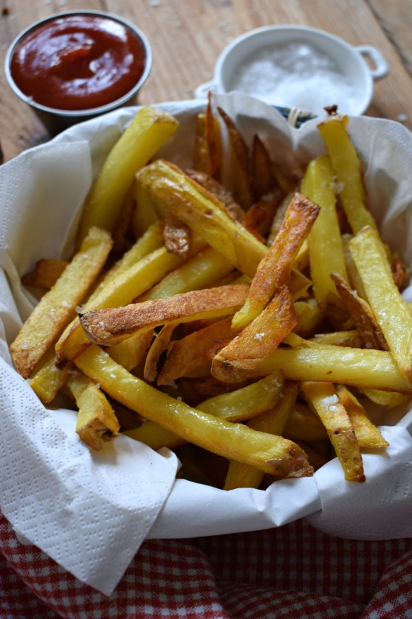 Close up of the Crispy Oven Fries