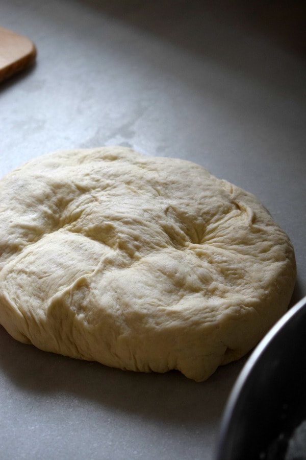 fresh dough on a counter