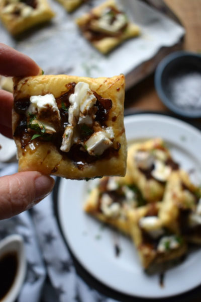 Caramelized Onion & Goat Cheese Tarts - Julia's Cuisine