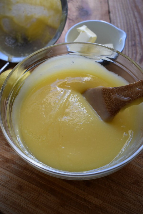 lemon curd in a bowl