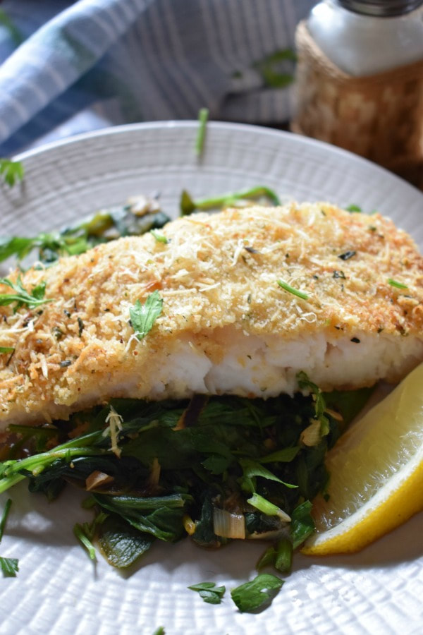 lemon and parmesan perch with sauteed spinach
31 days of dinners under 500 calories