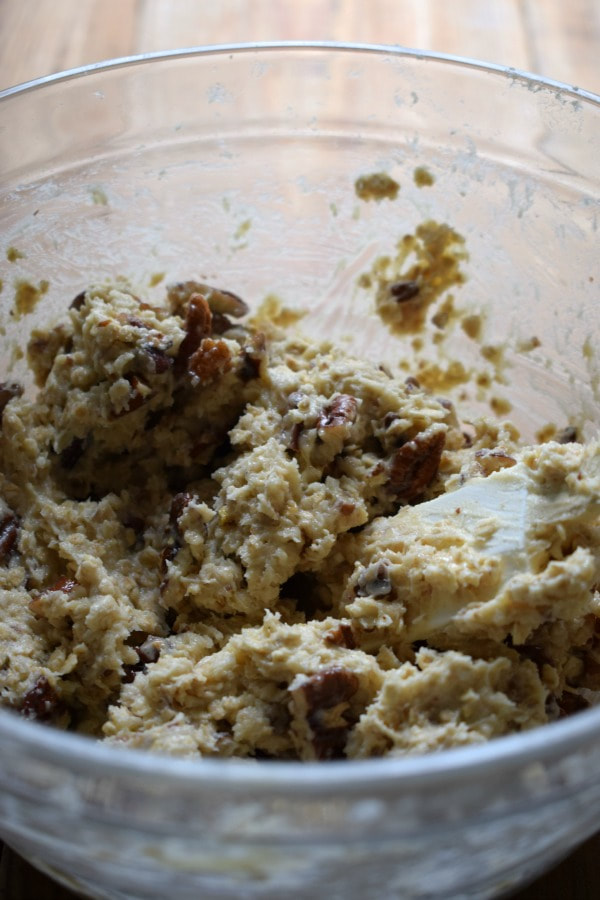 cookie dough to make pecan oatmeal cookies