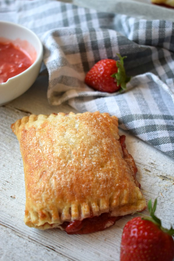Close up of the Strawberry Hand Pies