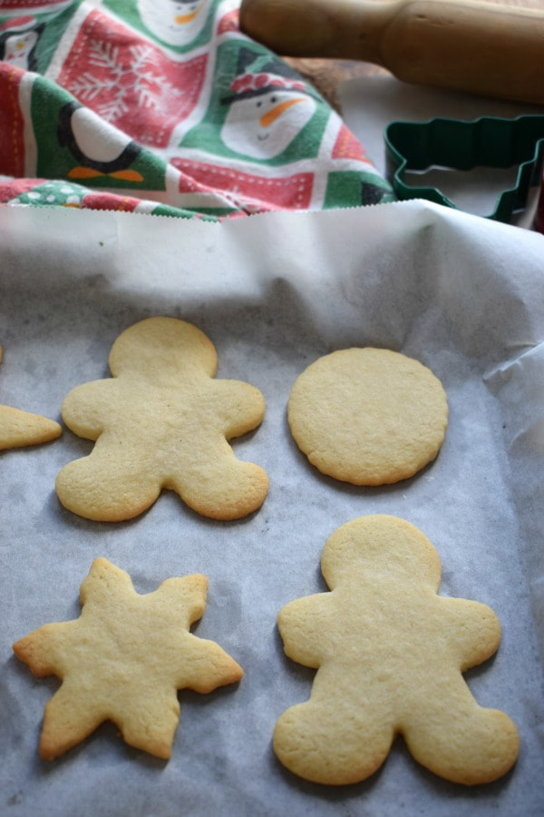 sugar cookies fresh out of the oven