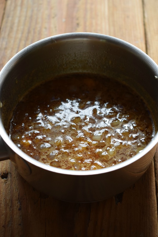 Honey Garlic Sauce in a pan