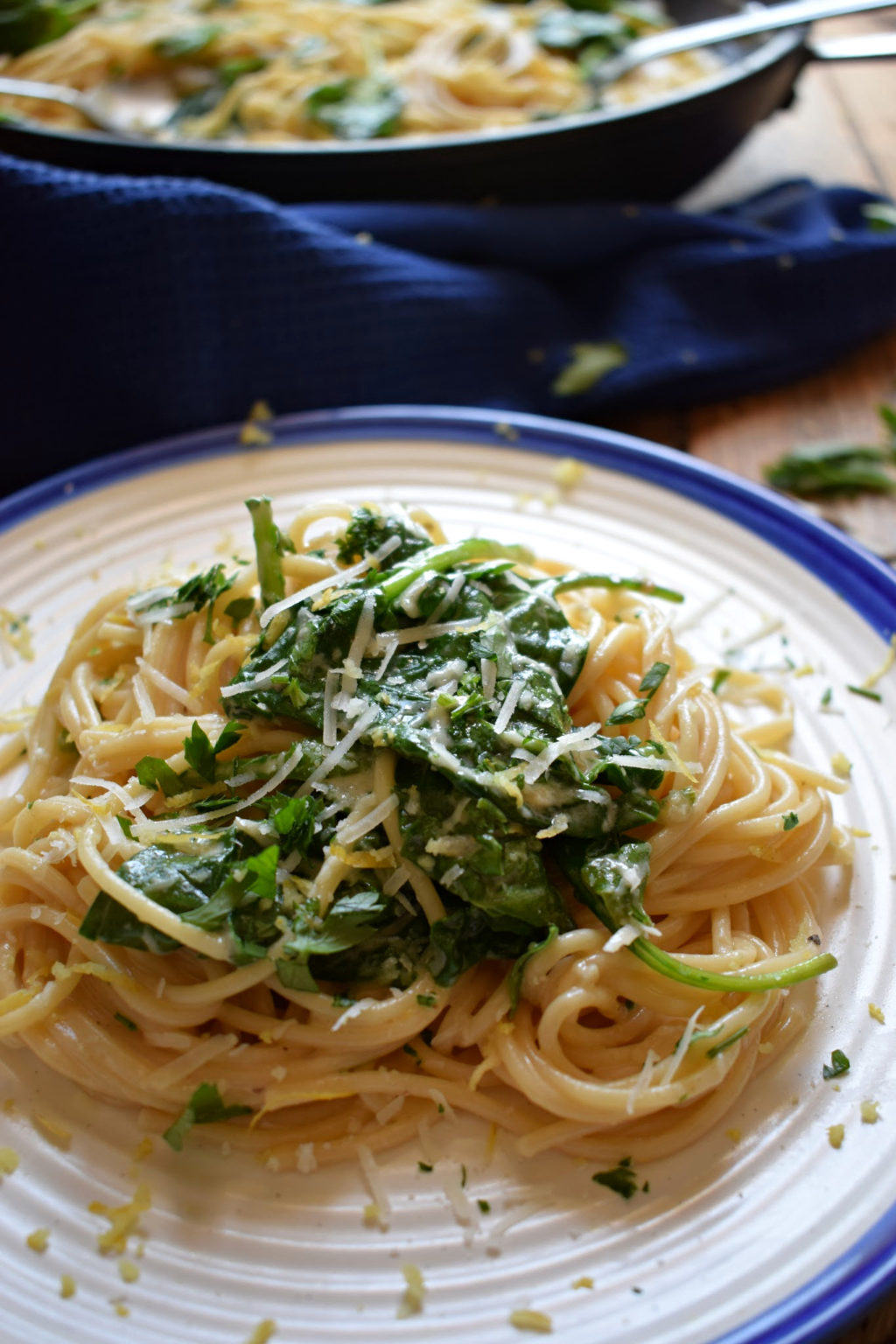Creamy Shrimp Pasta with Spinach - Julia's Cuisine