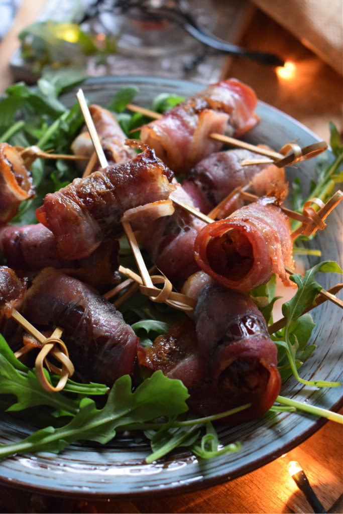 Bacon Wrapped Dates with Pecans
