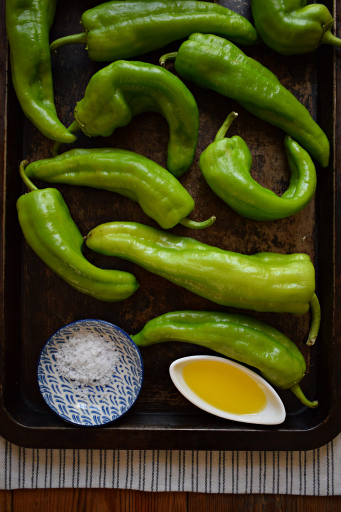 iTALIAN Peppers on a tray.