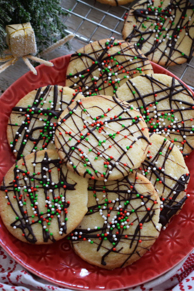 Chocolate Drizzled Shortbread