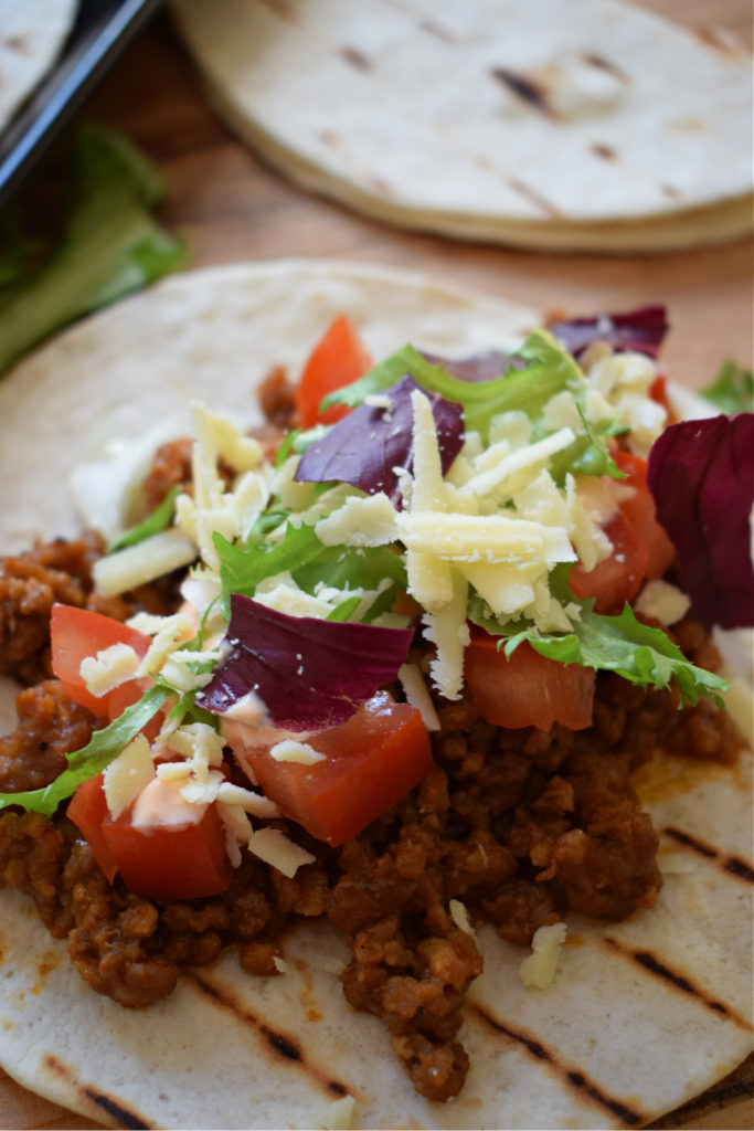 Pork Tacos with Sriracha Mayo