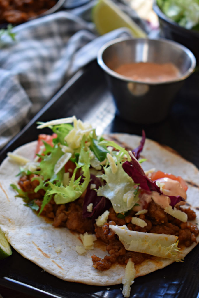 Pork Tacos with Sriracha Mayo