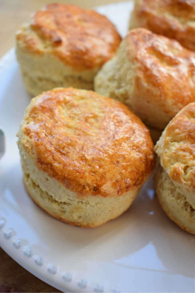 Close up of the fresh baked scones