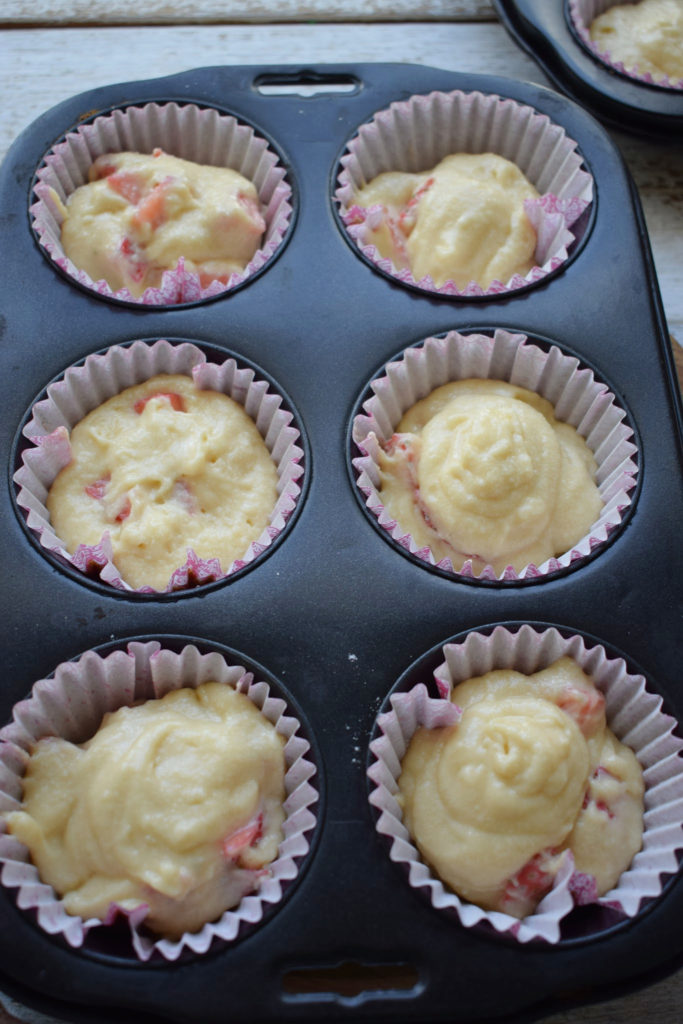 batter in muffin tins