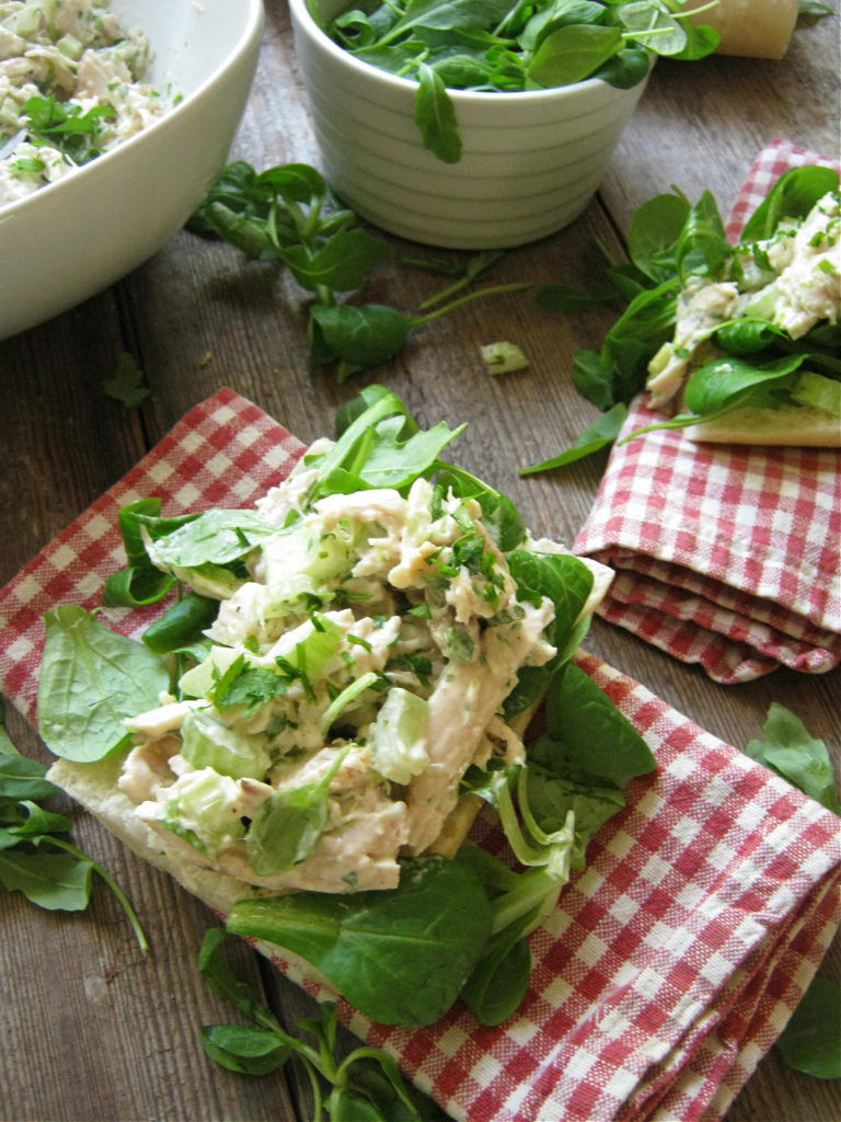 Easy Chicken Salad Sandwiches close up