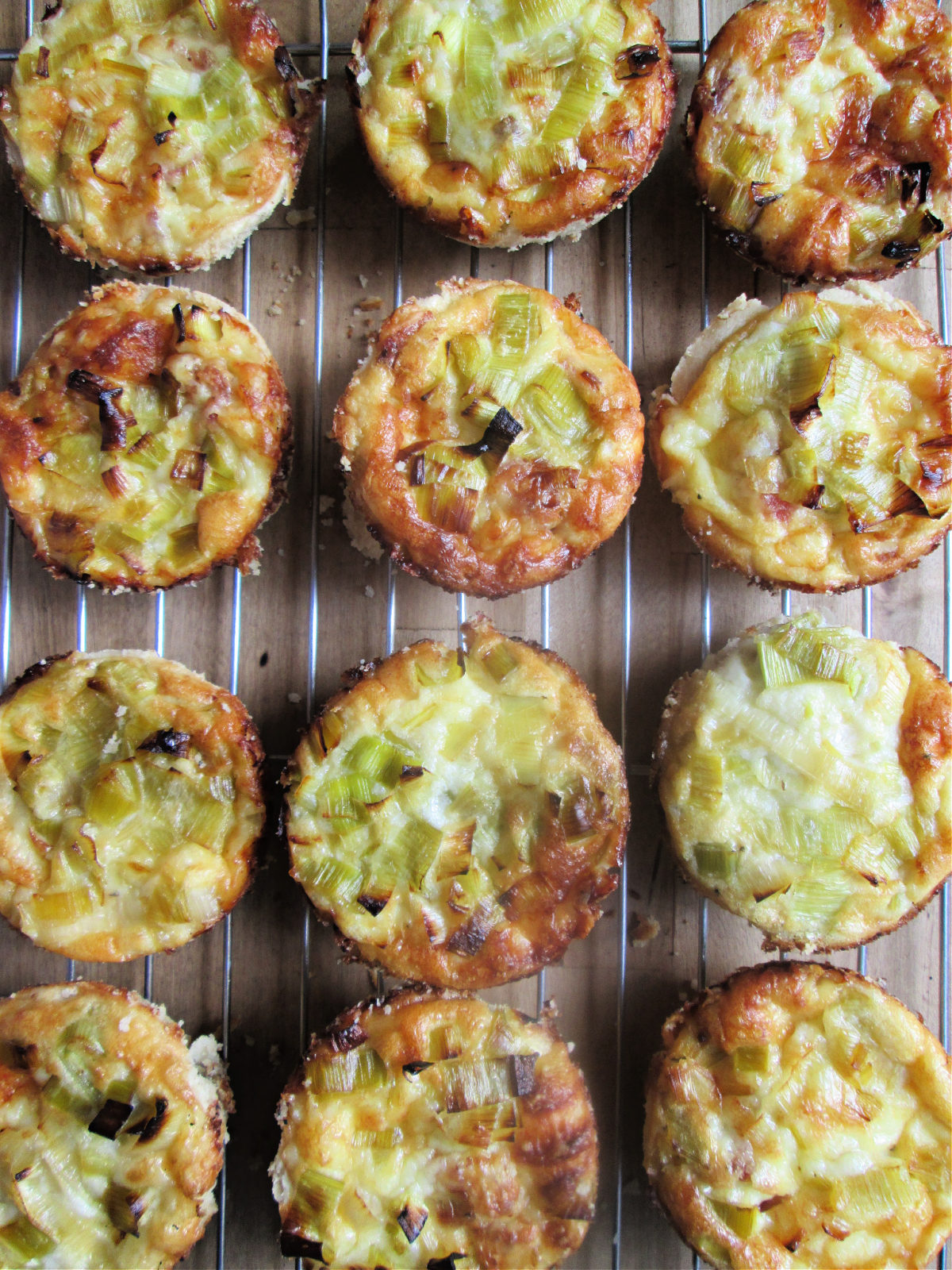 Leek And Bacon Mini Quiche Julia S Cuisine