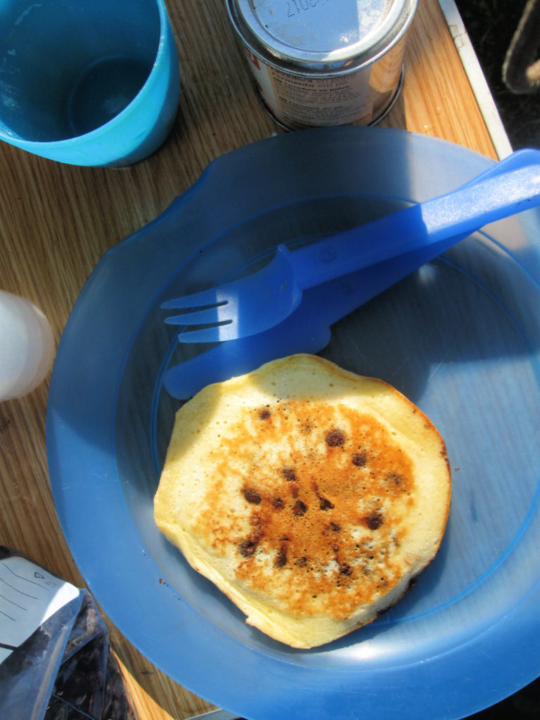 Chocolate Chip Pancakes on a plate