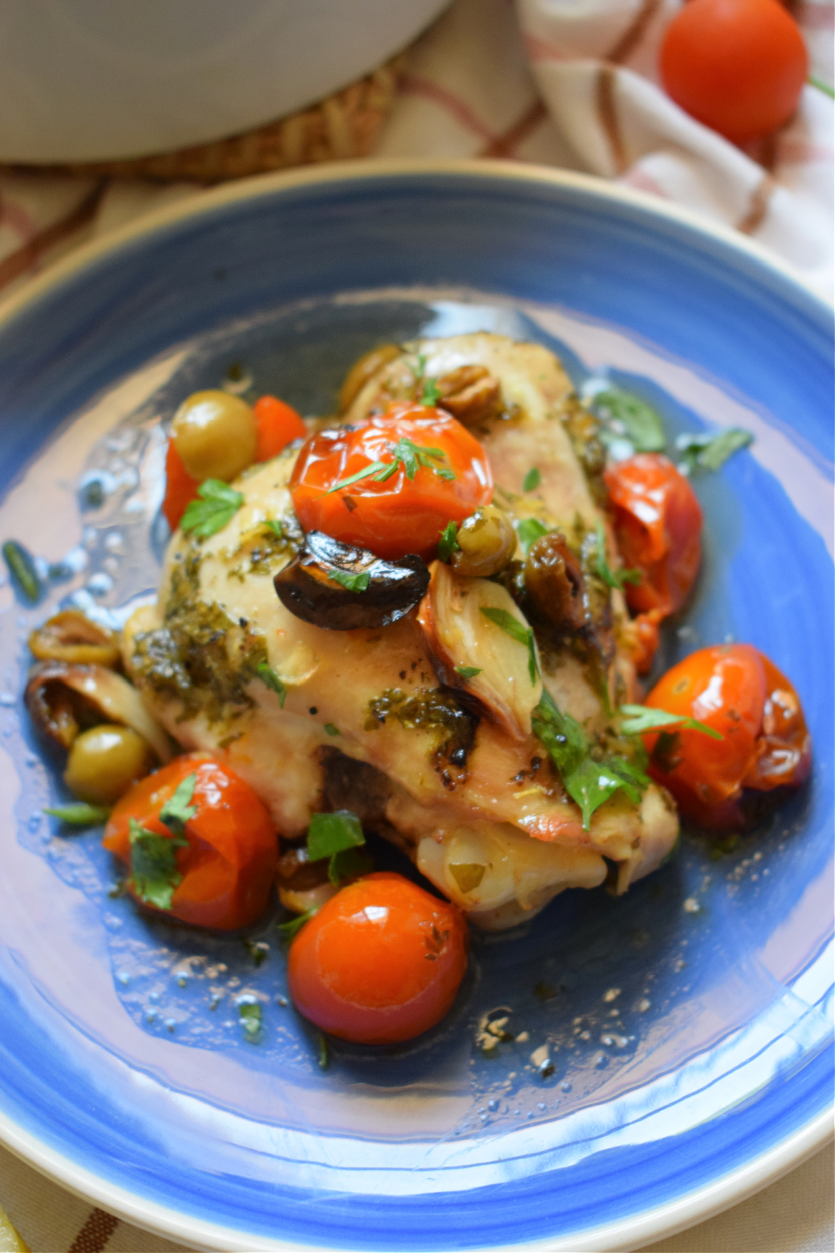 Green Olive Chicken Julia's Cuisine