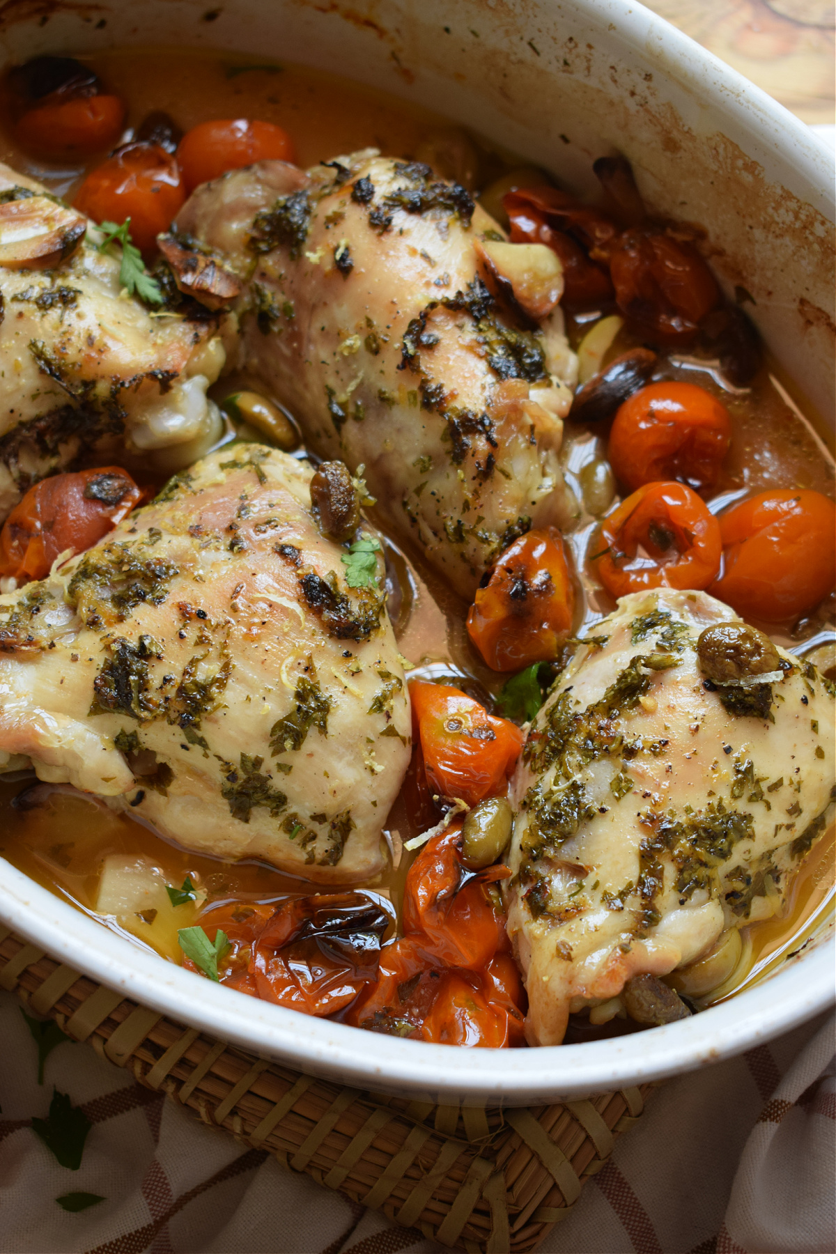 Green Olive Chicken - Julia's Cuisine