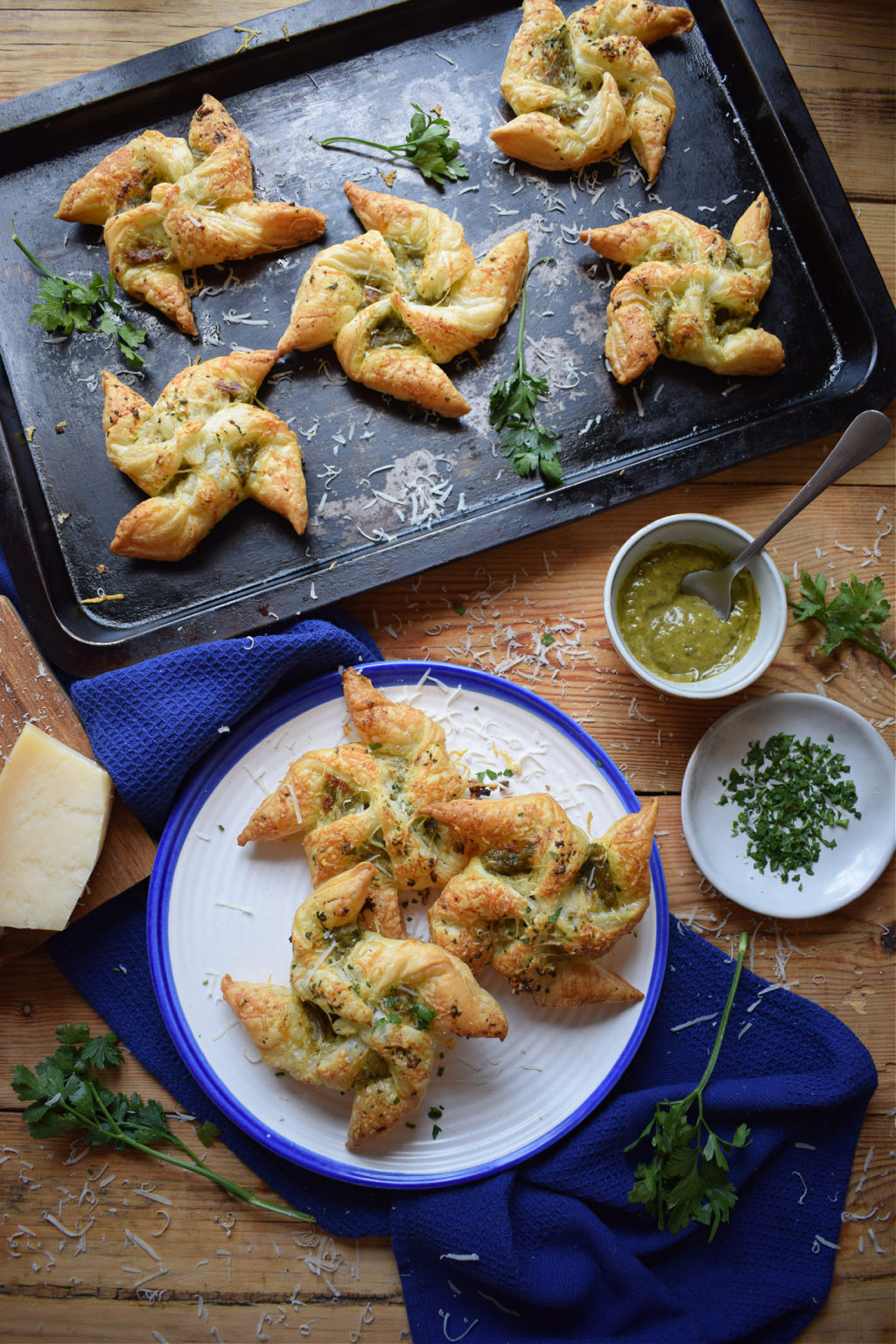 Pesto Puff Pastry Pinwheels Julia S Cuisine