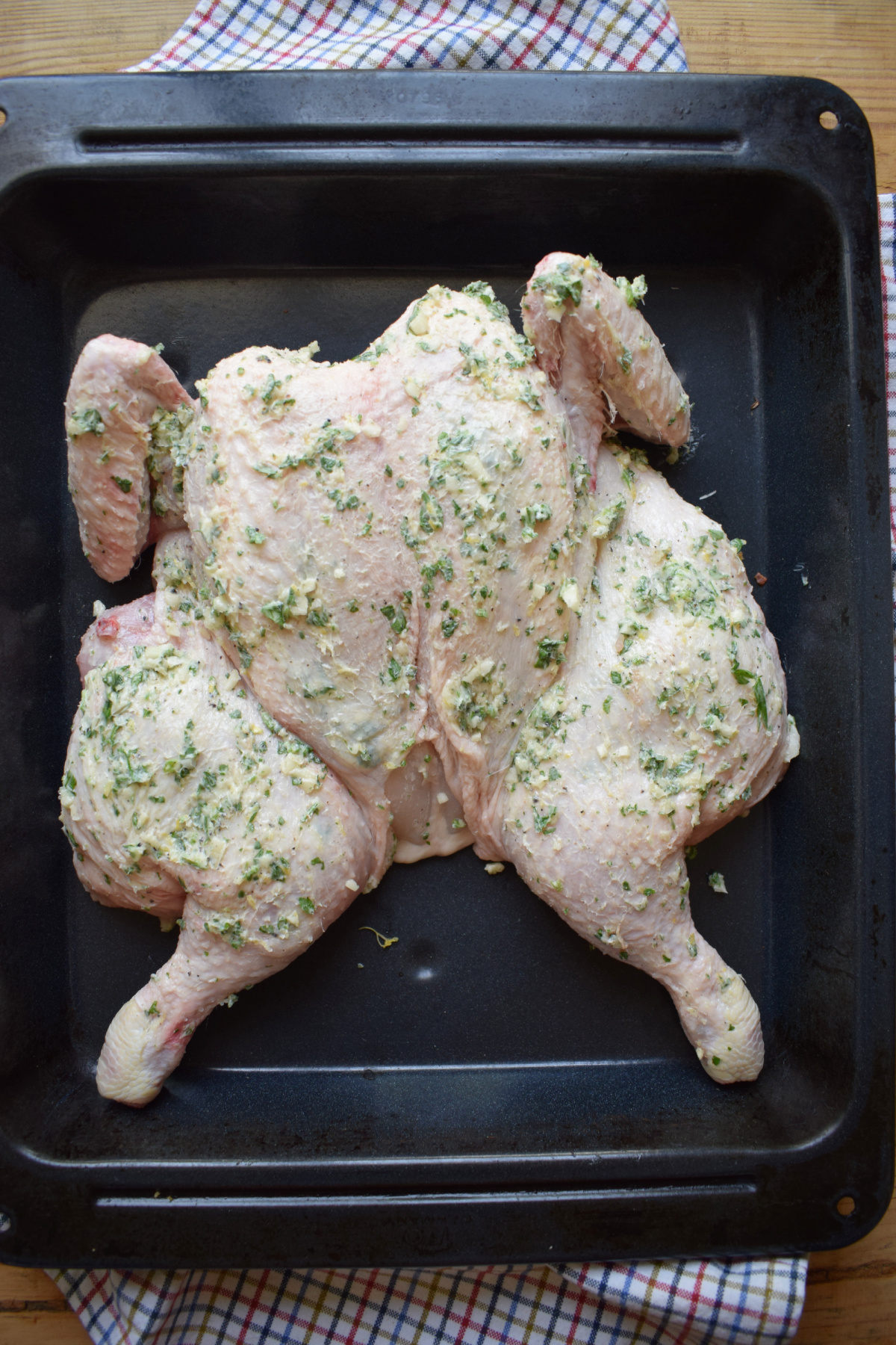Roasted Spatchcock Chicken Julia S Cuisine