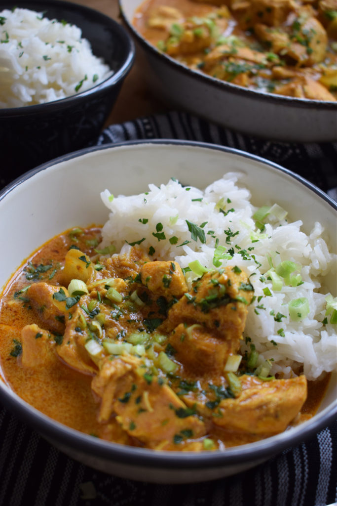 Coconut Chicken Curry with rice