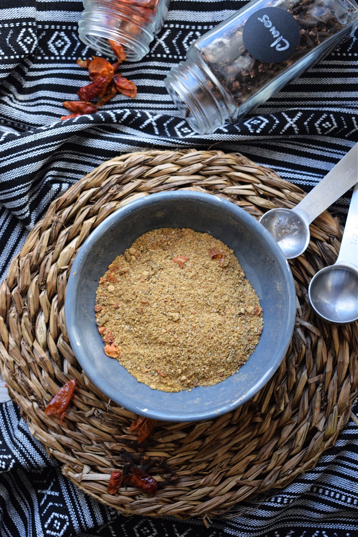 Moroccan seasoning in a bowl with other spices