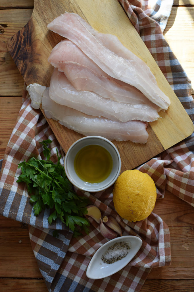 ingredients you need to make the pan fried perch with parsley sauce