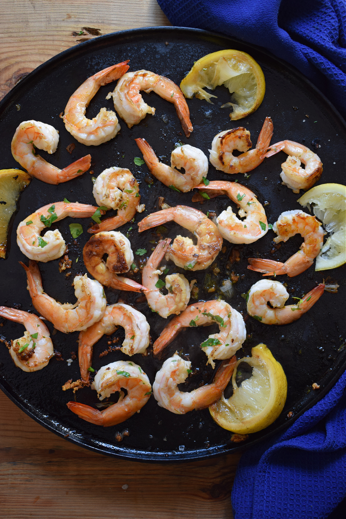 Zesty Lemon Sauteed Shrimp (Cooked in a Skillet) - Julia's Cuisine