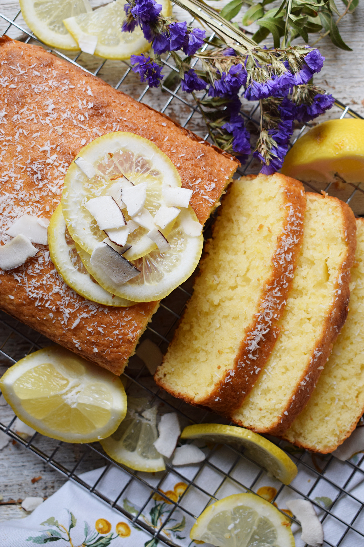 Lemon Coconut Loaf  An easy tea cake with citrus flavour