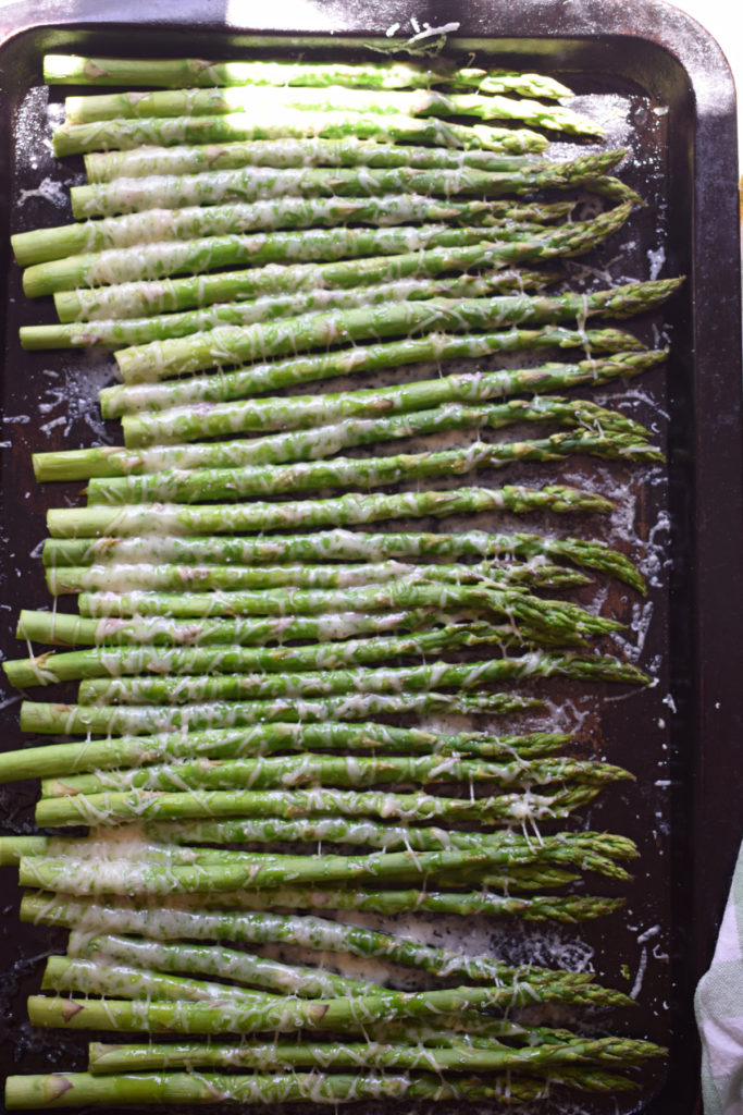 Fresh roasted asparagus.